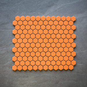 1" HEX UPTOWN TANGERINE MATTE
