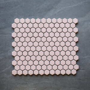 1" HEX UPTOWN SOFT PINK MATTE